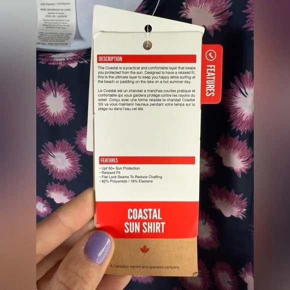 Level Six coastal sun shirt • NWT • Women’s large - Picture 4 of 7